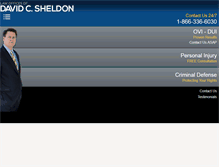 Tablet Screenshot of davidcsheldonlaw.com